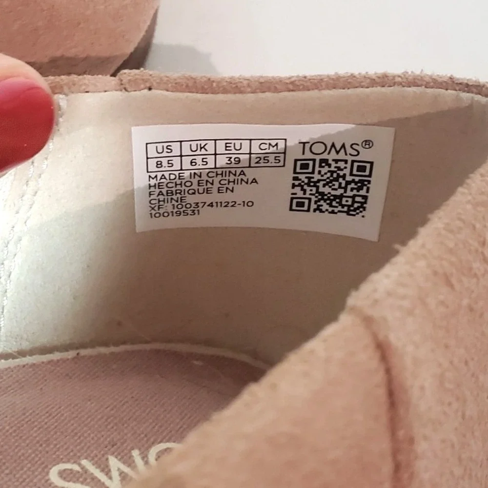 Toms Jutti‎ Womens Classic Fashion Casual Slip On Ballerina Flats Size US 8.5